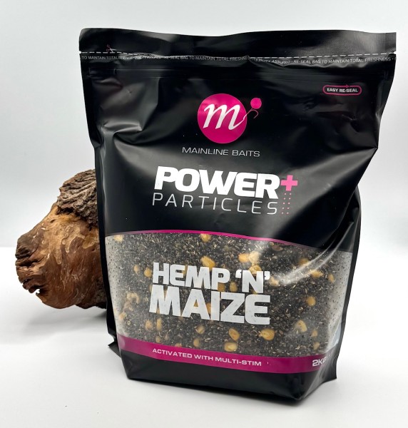 Mainline Power+ Hemp 'N' Maize 2kg Partikel Lockfutter