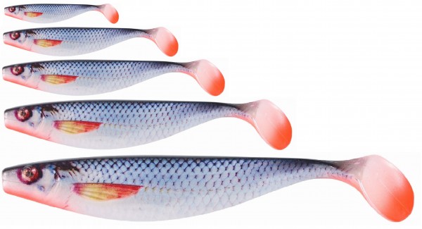 Balzer Shirasu 3D Photo Print Shads Bloody Tail Weißfisch UV Active 5 Größen