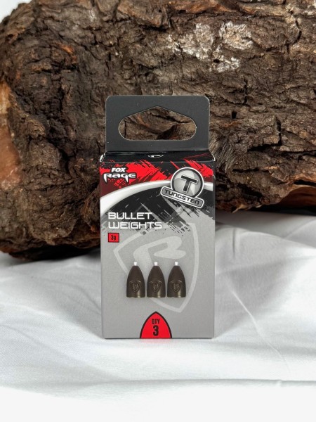 Fox Rage Tungsten Bullet Weights 3g 5g 7g 9g 11g mattgrüne Oberfläche