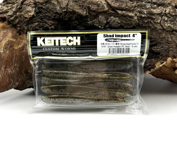 Keitech 4" Shad Impact Green Pumpkin PP. 11cm 5g