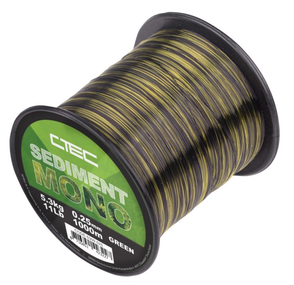Spro C-Tec Sediment Mono Green 0,30mm 7,6kg Nylonschnur 10m