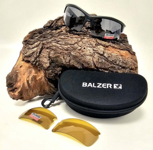 Balzer Polarisationsbrille Sportbrille Wechselglas Vario incl. Hardcase