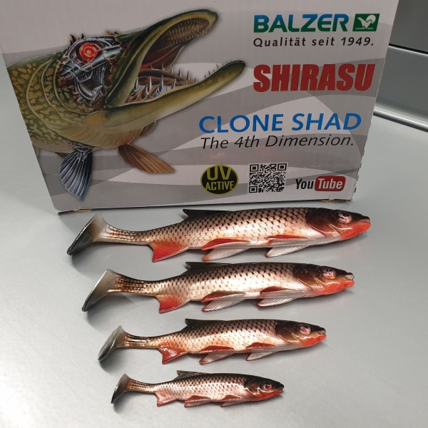Balzer Shirasu Clone Shad Döbel 6,5cm 9cm 12cm 15cm 18cm