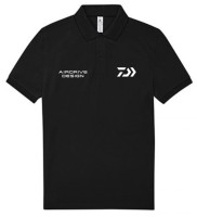 DAIWA Poloshirt Schwarz AIRDRIVE DESIGN 100% Baumwolle %SALE%