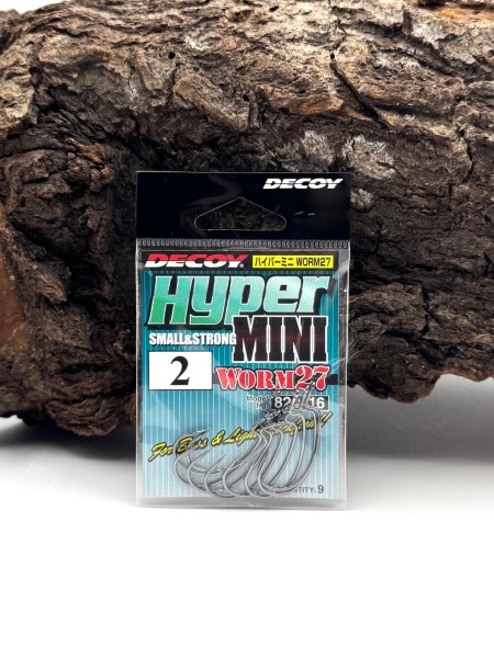 Decoy Hyper Mini Worm27 Gr. 2 4 6 Offsethaken Made in Japan