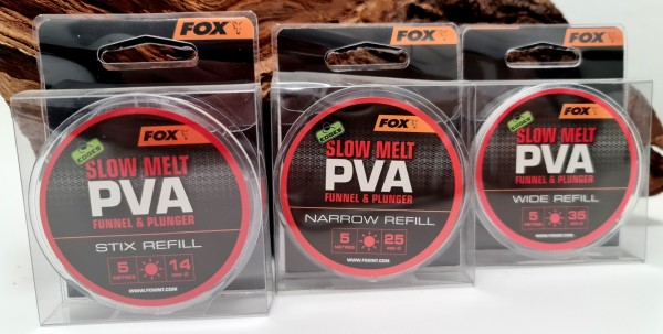 Fox Edges PVA Fast Slow Refill 5m14mm 25mm 35mm Sommer tiefes Wasser