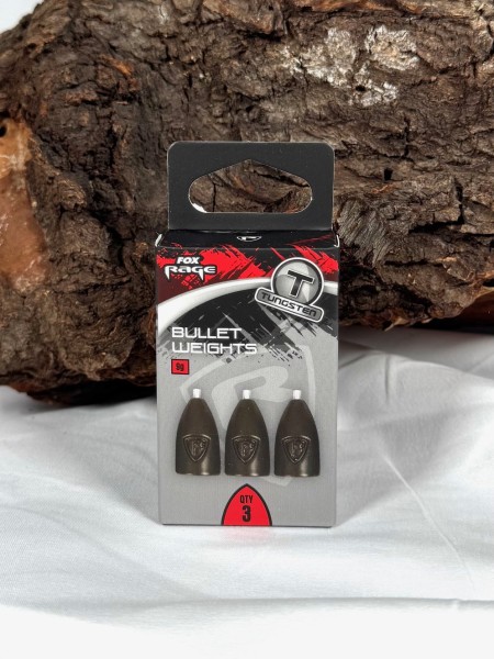 Fox Rage Tungsten Bullet Weights 3g 5g 7g 9g 11g mattgrüne Oberfläche