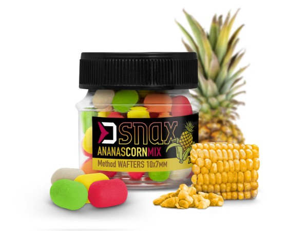 Delphin D Snax Wafter Fluo Mix 10x7mm 20g 8 Sorten Hookbaits