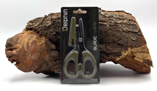 Delphin BladeX Long Titan Schere 12cm für Geflechtschnüre