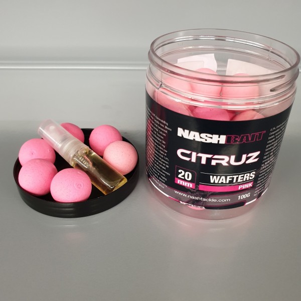 Nash Citruz Wafters 20mm Pink 100g + 3ml Booster