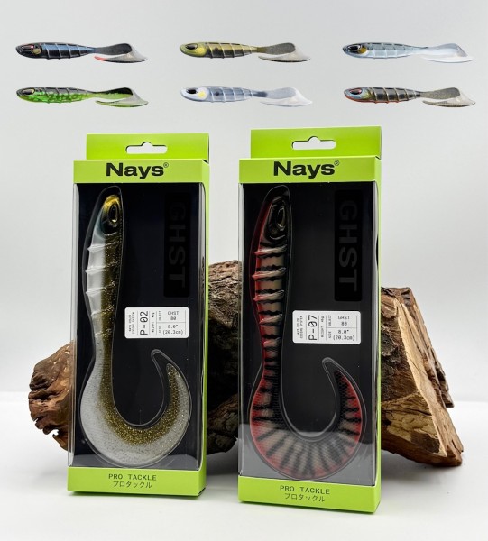 Nays GHST 80 Twister 8 inch (20,3cm) 46g 8 Farben