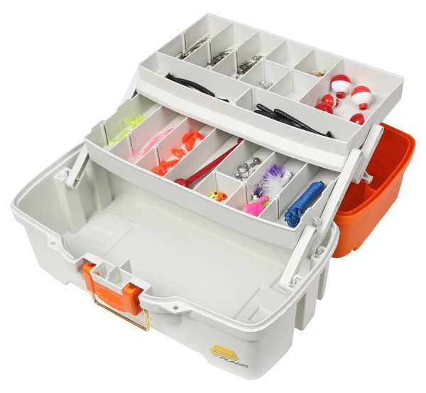 Plano Let´s Fish Two Tray Tackle Box 620210 Made in USA
