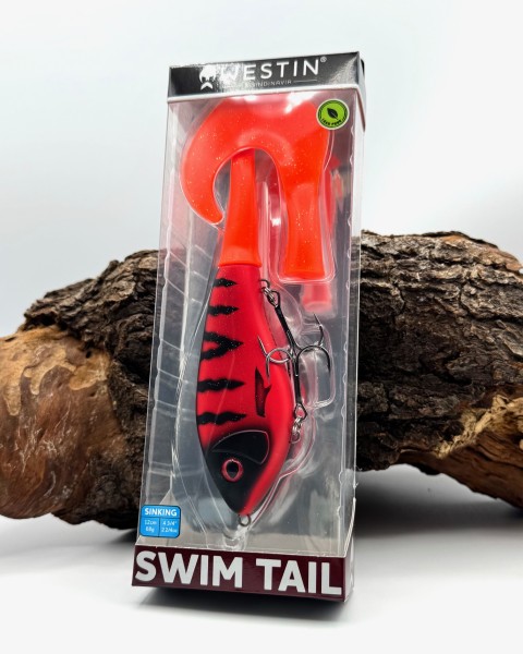 Westin Swim Tail Hybrid 12cm 68g Sinking 2 Tails 8 Farben