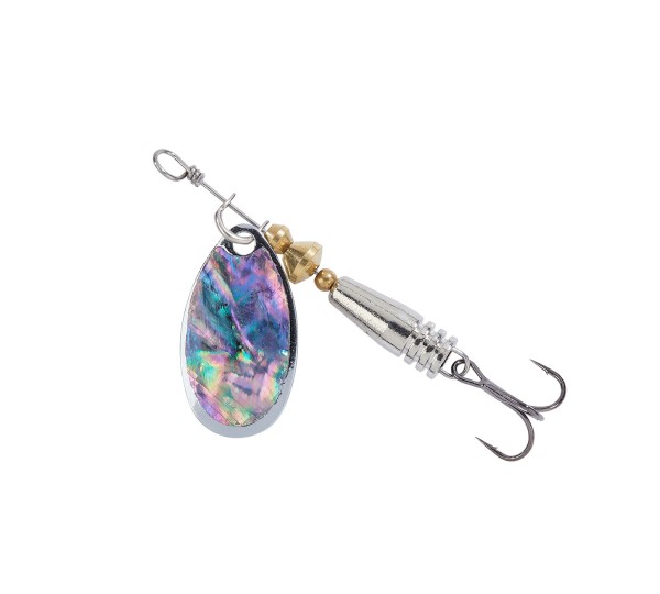 Balzer Abalone Colonel Perlmutt Spinner 80mm 7g 7 Farben UV Aktiv