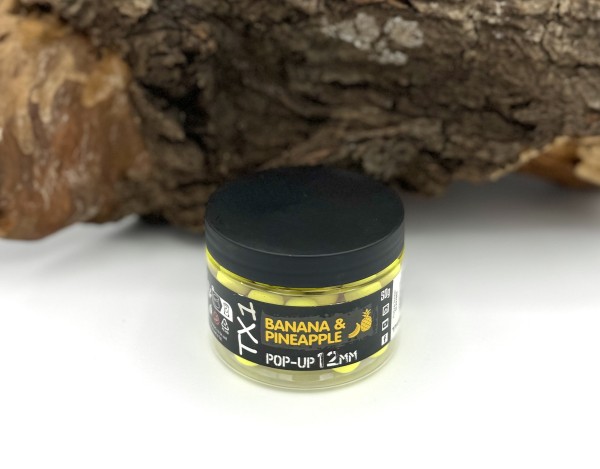 Shimano Bait TX1 Pop Ups 12mm 50g Banana & Pineapple - Tiger Nut