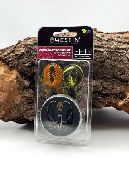 Westin Carolina Perch Rig Kit + 6,5cm CreCraw 10g Clear & Dark Water Mix