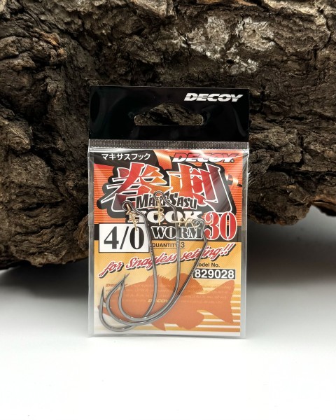Decoy Maki Sasu Hook Worm30 Gr. 2 1 1/0 2/0 3/0 4/0 Made in Japan