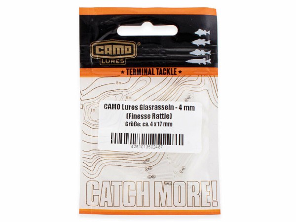 CAMO Lures Glasrasseln 4mm Finesse Rattle 10 Stück