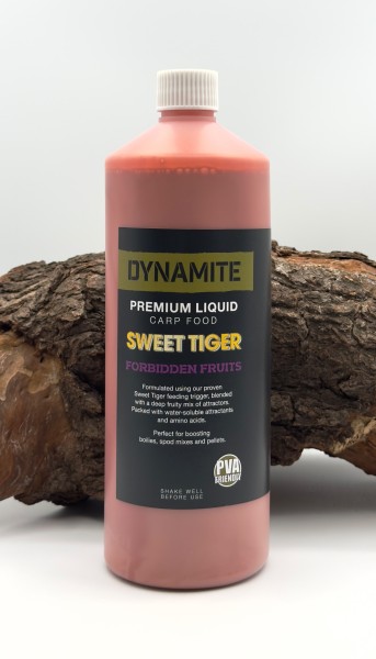 Dynamite Premium Liquid Carp Food Sweet Tiger Forbidden Fruits 1L