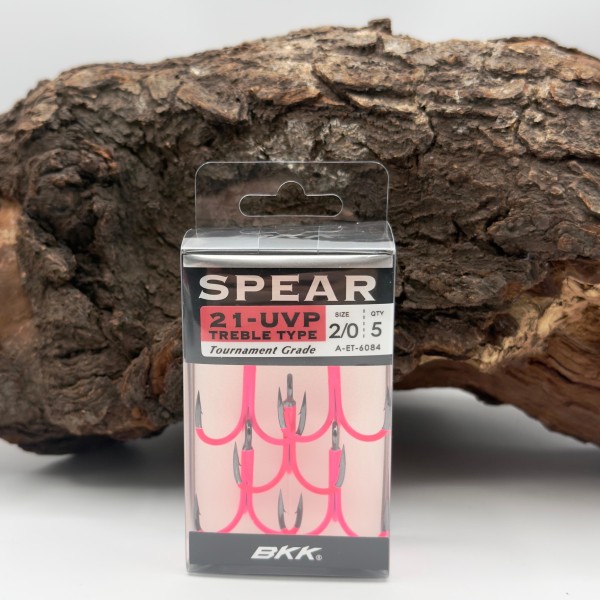 BKK Spear-21 UVP Treble Hook Drillinge Pink