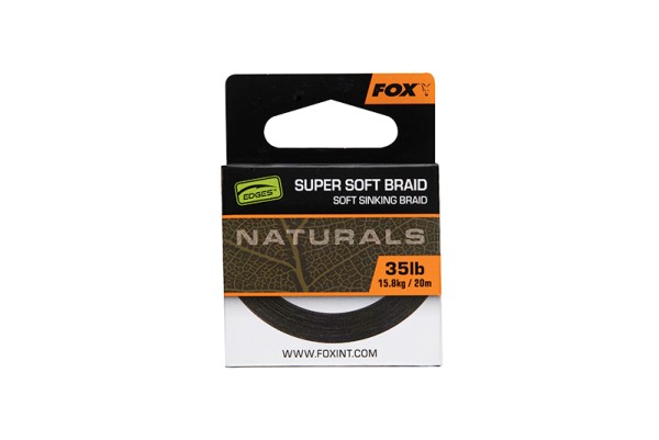 Fox EDGE Naturals Super Soft Braid 35lb 15,8kg 20m