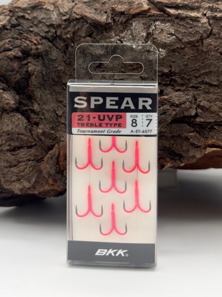 BKK Spear-21 UVP Treble Hook Drillinge Pink