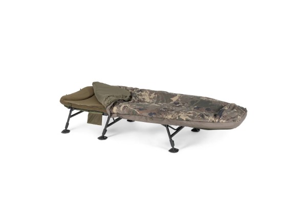 Nash Indulgence HD40 6 Leg Sleep System Karpfenliege Camo 16,5kg 212x83x32cm