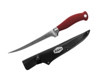Delphin YAPAN Filetiermesser 32cm mit 440C Edelstahlklinge & Lederholster