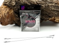 Delphin Titanium Stahldraht 1x7 BOMB! mit Wirbel und Karabiner 4kg 20cm 2 Stück Delphin Titanium Stahldraht 1x7 BOMB! mit Wirbel und Karabiner 4kg 20cm 2 Stück