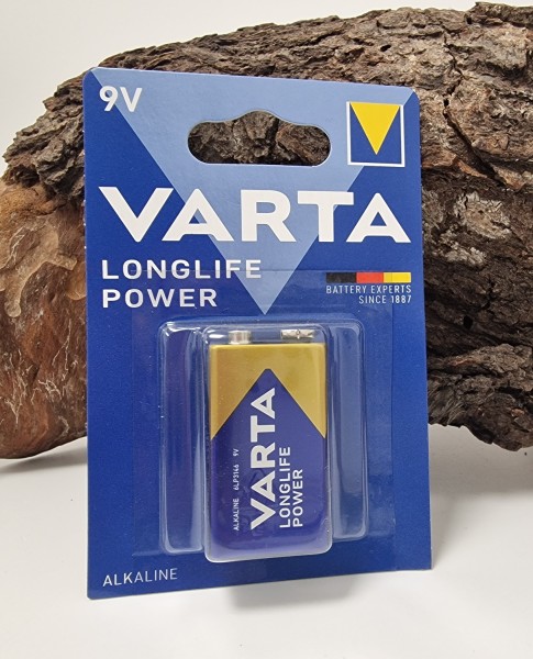 Varta Longlife Power 9V Block Batterie 4922 6LR61 (1er Blister)
