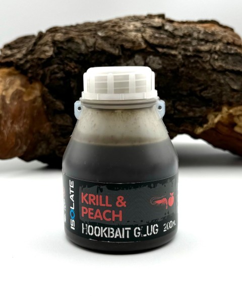 Shimano Isolate Hookbait Glug Krill Peach 200ml Liquid Booster