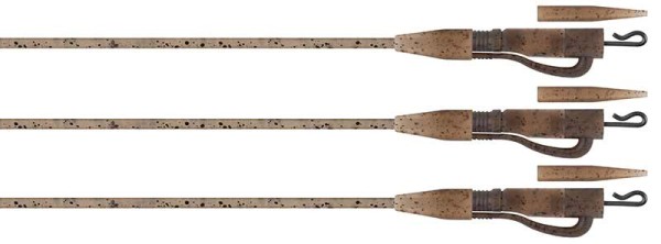 Fox Edges Tubing Leadclip Ready Rig Size 7 Naturals Tungsten Camo