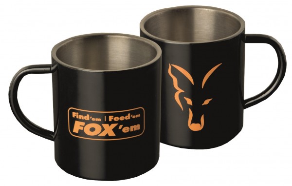 Fox Stainless Black XL 400ml Mug Becher