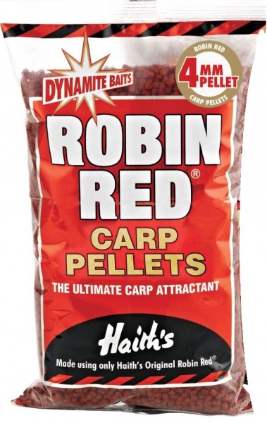 Dynamite Baits Robin Red Pellets 4mm ohne Loch 900g