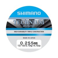 Shimano Technium Invisitec A Mono 0,255mm 6,70kg 14.70Lb 1371m Grey