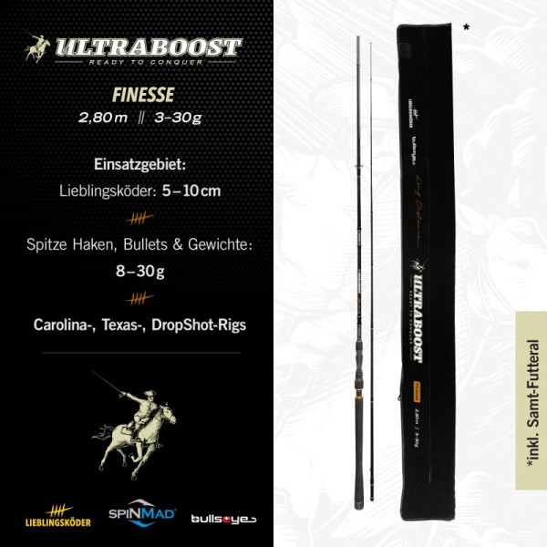 Lieblingsköder Bullseye Ultraboost Finesse 2,80m 3-30g