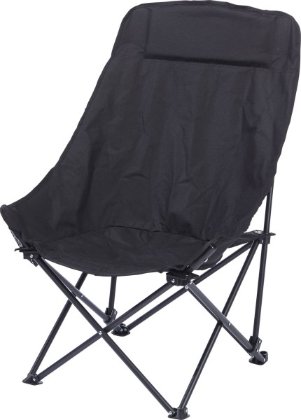 Balzer Klappstuhl Faltstuhl Schwarz + Transporttasche bis 150kg