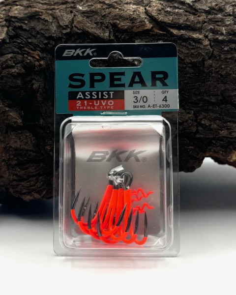 BKK Assist Spear-21 SS / UVO Treble Hook mit Baitholder