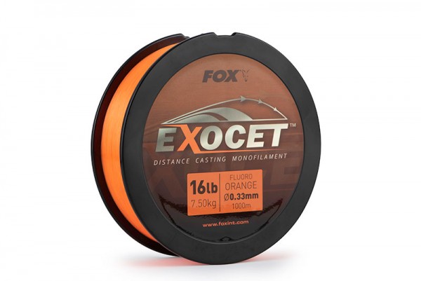 Fox Exocet Fluoro Orange Mono 0,26mm 0,28mm 0,30mm 0,33mm 0,35mm