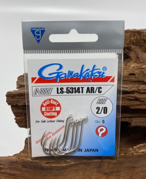 Gamakatsu LS-5314T AR/C Hooks Nickel 1/0 2/0 3/0 4/0 5/0 6/0 7/0