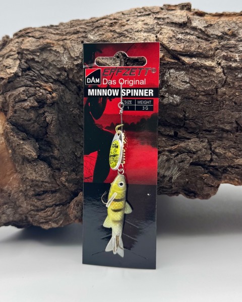 DAM Effzett Minnow Spinner Sinking 3g 5g 7g 13g Yellow Black