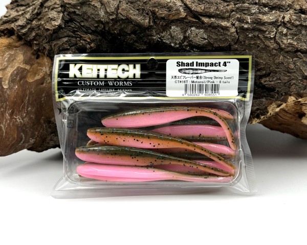 Keitech 4" Shad Impact Motoroil Pink UV 11cm 5g