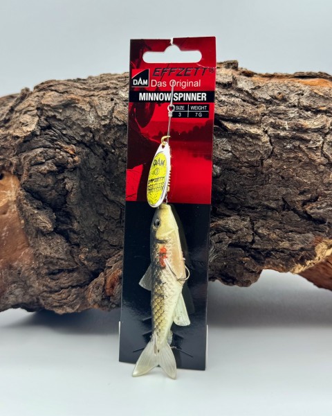 DAM Effzett Minnow Spinner Sinking 3g 5g 7g 13g Yellow Black