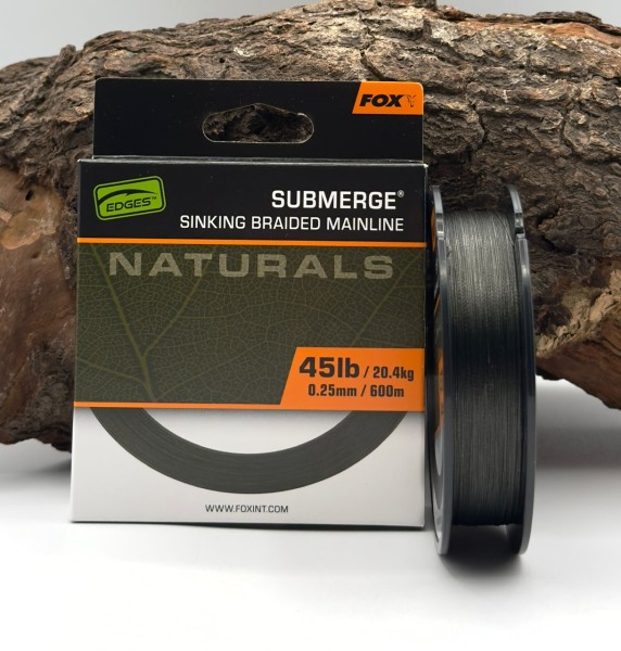 Fox EDGE Naturals Submerge Braid 45lb 600m 20,4kg