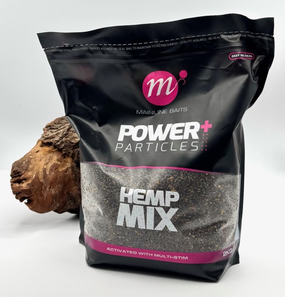 Mainline Power+ Hemp Mix 2kg Partikel Lockfutter