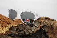 Balzer Shirasu Brille transparenter Rahmen graue Gläser Polarisationsbrille ABVERKAUF