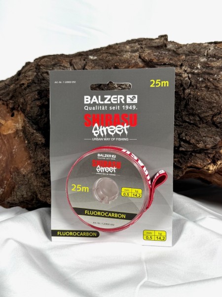 Balzer Shirasu Street Fluorocarbon 25m Spule 0,16-0,50mm 2,4-14,2kg