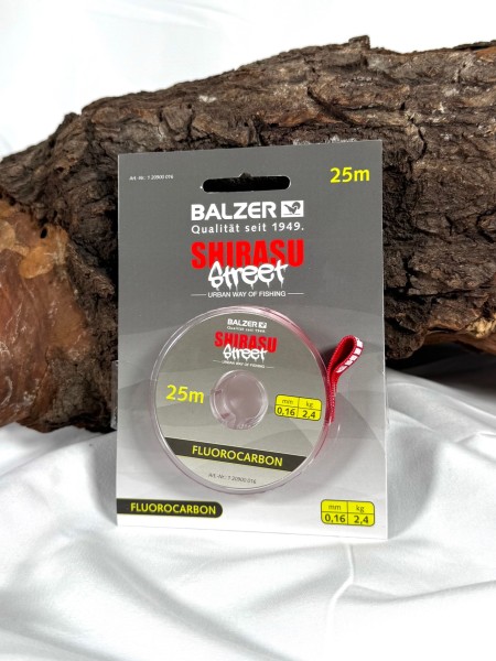 Balzer Shirasu Street Fluorocarbon 25m Spule 0,16-0,50mm 2,4-14,2kg