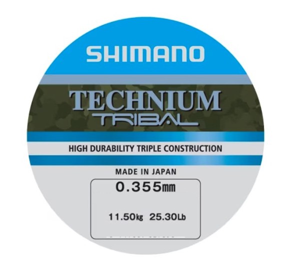 Shimano Technium Tribal A Mono 0.355mm 11.5kg 25,30Lb je 10m! Camou