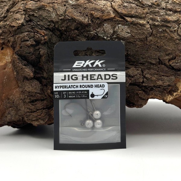 BKK Hyperlatch Round Head 1/0 Jighaken 1,75g - 17g mit Baitholder